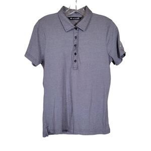 Travis Mathew Women's Polo Shirt Collared Lightweight Short Sleeve Gray Medium